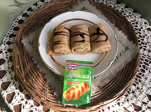 Фото рецепта Постные блинчики с картофеле - грибной начинкой.