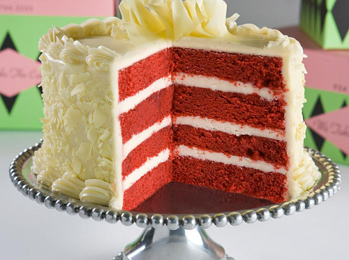 Фото рецепта Торт «Красный бархат»: калифорнийский рецепт