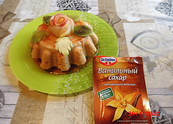 Детский тортик из сухарей