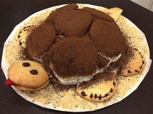 Фото рецепта Необычный торт - Черепаха