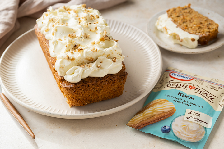 Морковный кекс с масляным кремом фото