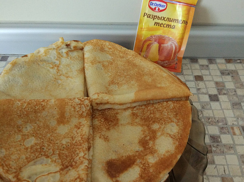 Фото рецепта Блины на кипятке