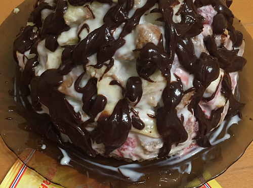 Фото рецепта Панчо с клубникой