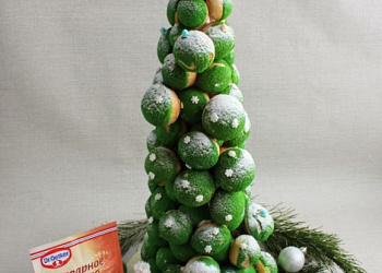 Ёлочка из профитролей