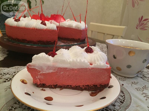 Фото рецепта Чизкейк "Красный бархат"