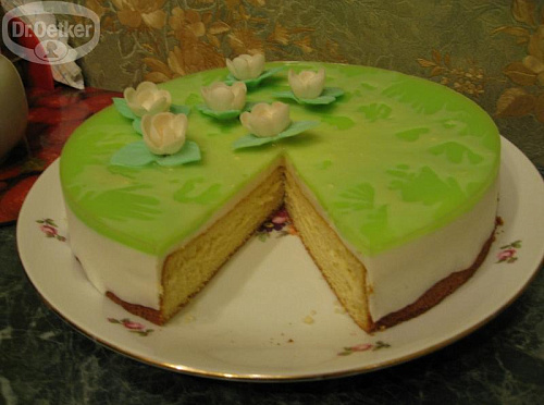 Фото рецепта Торт с творожным суфле