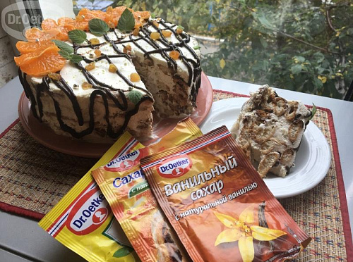 Фото рецепта Нежный торт Дамские Пальчики