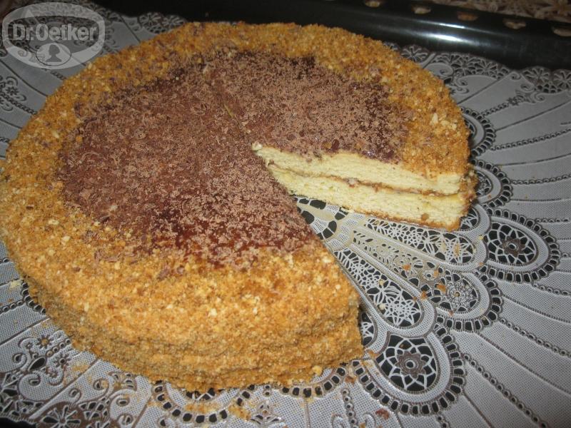 Торт из сгущенки с конфи 🍑 и кремом-чиз